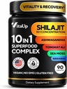 Shilajit Capsules 10 in 1 with Kava Kava - USA Made Himalayan Shilajit for Men with Tongkat Ali, Ashwagandha, Kava Kava for Energy & Immunity Support - 90 Count 2