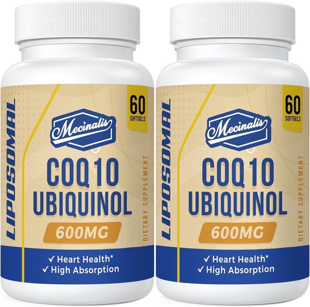 Liposomal CoQ10 Ubiquinol 600mg Softgels | Superior Absorption Ubiquinol CoQ10 Supplement | Powerful Active Antioxidant Form of Coenzyme Q10 | Heart Function & Energy Production | 120 Softgels 2