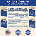 Liposomal CoQ10 Ubiquinol 600mg Softgels | Superior Absorption Ubiquinol CoQ10 Supplement | Powerful Active Antioxidant Form of Coenzyme Q10 | Heart Function & Energy Production | 120 Softgels 3