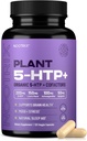 Nootrix Organic Plant 5 HTP+ Supplement | Supports Memory, Mental Focus, Cognitive Health & Energy | Promotes Healthy Mood & Brain Function | Vitamin B6 & L Theanine | 120 Capsules 2