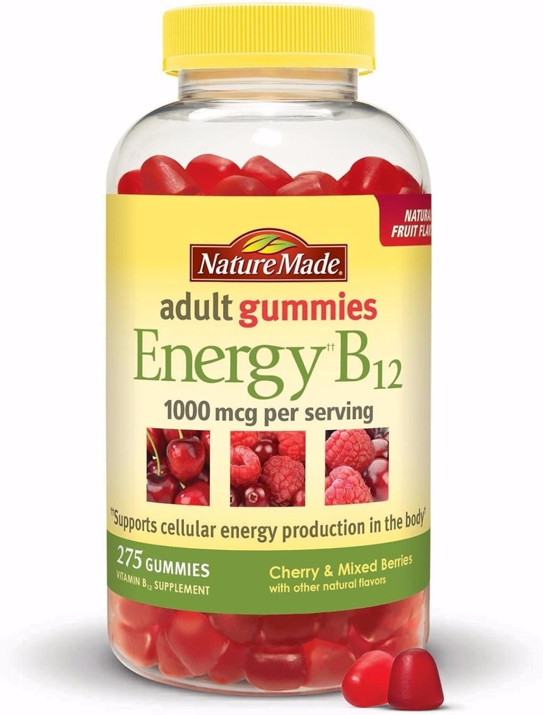 Nature Made Energy B12 Adult Gummies 1000 mcg per Serving 150 Ct (Pack of 2) 3