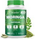 Moringa Capsules | 800mg Pure Moringa Powder Capsules – Supports Energy, Skin & Gut Health, Immune System – Green Superfood with Vitamins & Amino Acids (90 Caps) 2