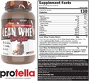 Musclesport Lean Whey Revolution™ Protein Powder - Whey Protein Isolate - Low Calorie, Low Carb, Low Fat, Incredible Flavors - 25g Protein per Scoop - 2lb Protella 3