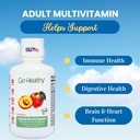 Go Healthy Multivitamin for Kids, Toddlers (1 Bottle) and Multivitamin for Women, Men and Teens (1 Bottle) Vegan, Bundle 5