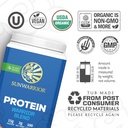 Sunwarrior Vegan Organic Protein Powder Plant-Based | BCAA Amino Acids Hemp Seed Soy Free Dairy Free Gluten Free Synthetic Free Non-GMO | Berry 30 Servings | Warrior Blend 4