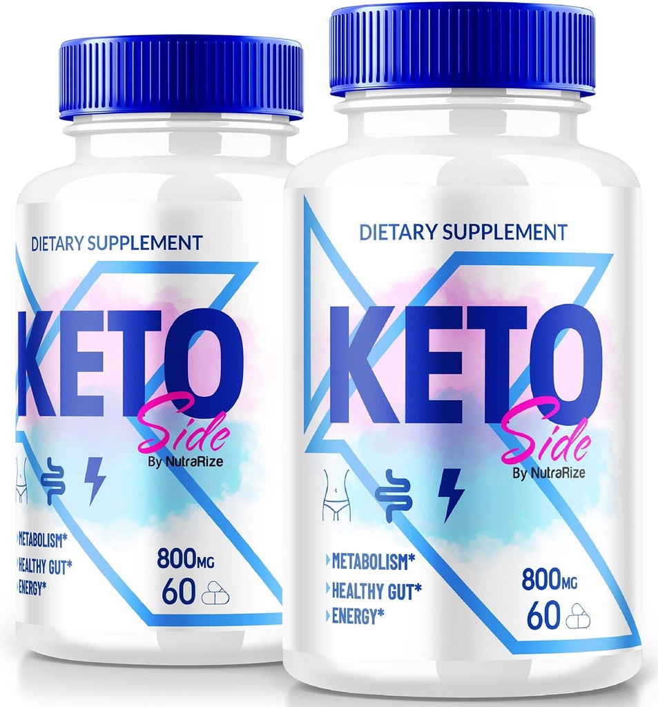 (2 Pack) Keto Side Capsules, Premium Supplement to Support Active Lifestyle, All- Natural Keto Support to Achieve Fit and Healthy Body, KetoSide Detox Pills Reviews (120 Capsules) 2