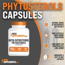 BulkSupplements.com Phytosterols Capsules - Phytosterols Supplement, Beta Sitosterol Capsules, Phytosterol 1000mg - Gluten Free, 2 Capsules per Serving, 180 Capsules (Pack of 1) 4