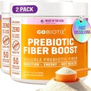 GoBiotix Fiber Supplement Powder with Prebiotics for Digestive Health and GLP-1 Support, Soluble Fiber for Gut Health & Debloat, Keto, Vegan, Gluten & Sugar Free, 35 Servings (2 Pack) 2