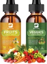 Fruits and Veggies Supplement - Balance of Natural Fruit and Vegetable Vitamins Supplements Liquid Drops, Whole Nature Super-Food Filled with Vitamins and Minerals - Supports Energy Levels 2