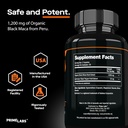 Prime Labs Organic Black Maca Root Capsules 1,200mg - Stamina, Drive, Energy, Vitality - Peruvian 20:1 Extract - for Men & Women - 60 Count 6