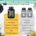 Adndale Shilajit Supplement. Pure Himalayan Organic Shilajit for Men and Women Capsules with Sea Moss Ashwagandha Rhodiola Rosea Lion’s Mane. 90 Count 6