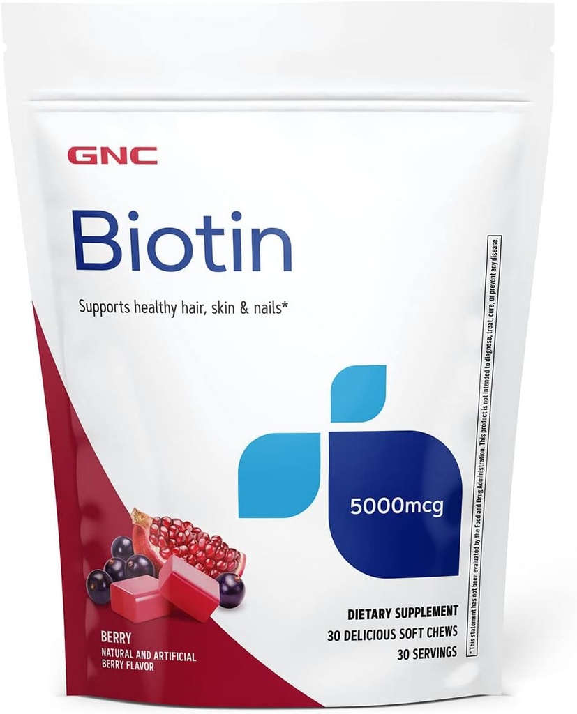 GNC Biotin 5000mcg - 30 Soft Chews 2