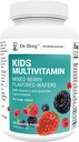 Dr. Berg Kids Chewable Multivitamins (NOT Sweetened w/Sugar) - Daily Multivitamin for Kids That Includes 20 Nutrients & Trace Mineral Complex - Mixed Berry Chewable Vitamins for Kid - Red Wafers 2
