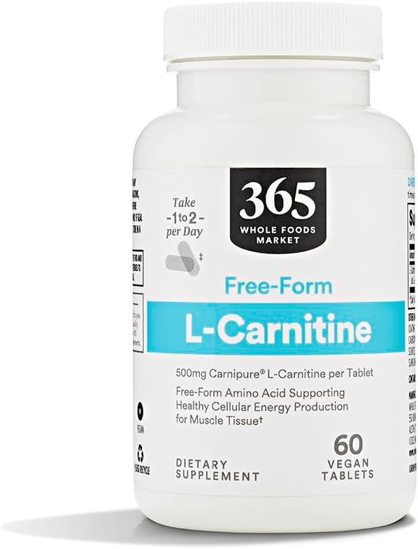 Whole Foods Market, L Carnitine 500mg, 60 ct (Pack of 2) 5