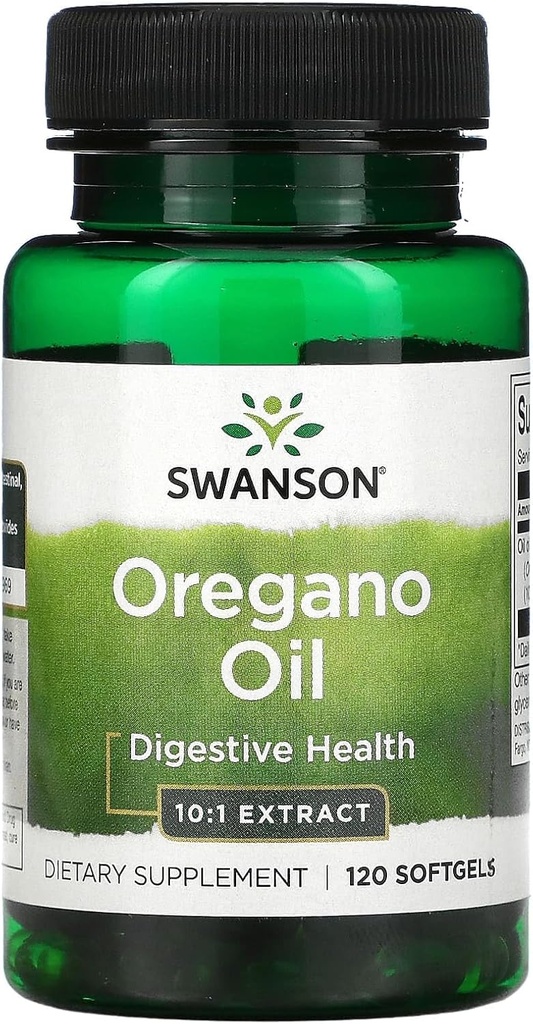 Swanson Oregano Oil 10:1 Extract - Natural Supplement Promoting Digestive Health & Respiratory Support - Supports Gastrointestinal System & Urinary Tract Health - (120 Softgels, 150mg Each) (2 Pack) 5