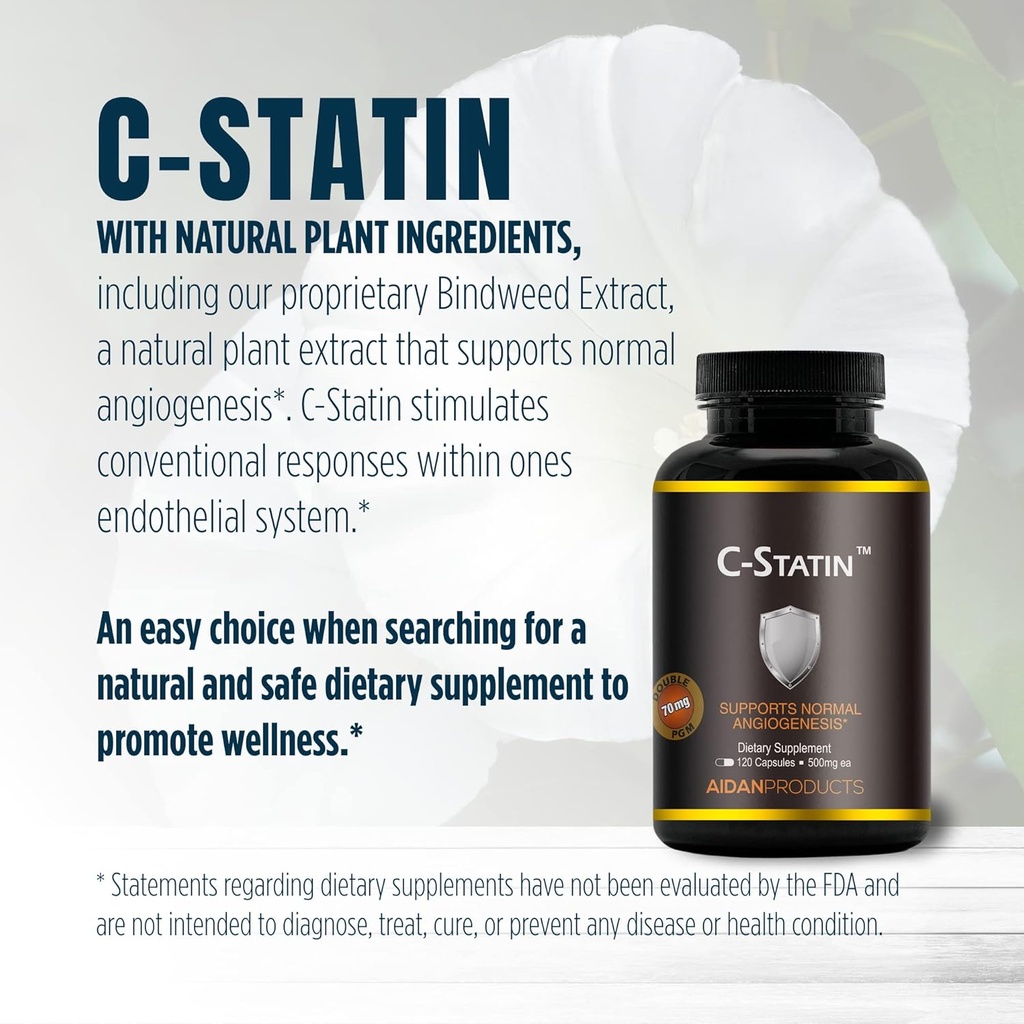 C-Statin Support for Normal Angiogenesis, Clinically Studied Proprietary Extract (120 Capsules) 5