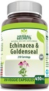 Herbal Secrets Echinacea & Goldenseal Root Supplement | 450 Mg Per Serving | Veggie Capsules | Non-GMO | Gluten-Free | Made in USA (120 Count) 2