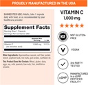 NatureWise Vitamin C 1000mg Capsules - Extra Strength Vegan Vitamin C for Daily Antioxidant & Immune Support - Non-GMO, USA Manufactured - 360 Capsules[360-Day Supply] 5