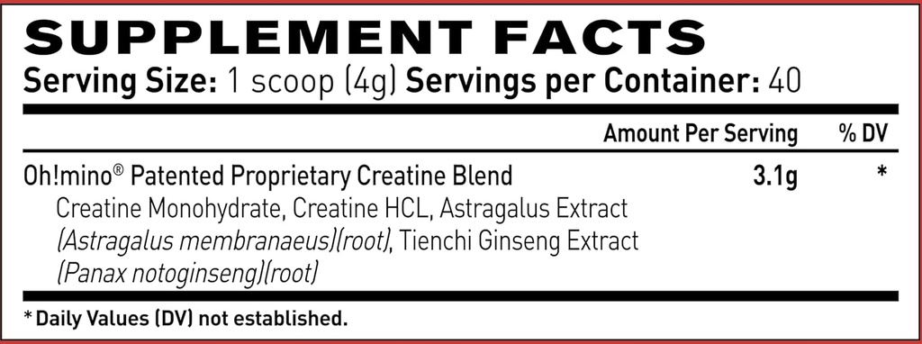 Oh!mino Creatine Complex For Muscle Growth. Micronized Creatine Monohydrate and Creatine Hydrochloride with Adaptogens. Perfect Creatine for Women and Men. Refreshing Zero Carb Lemon-Lime, 40 Servings 3