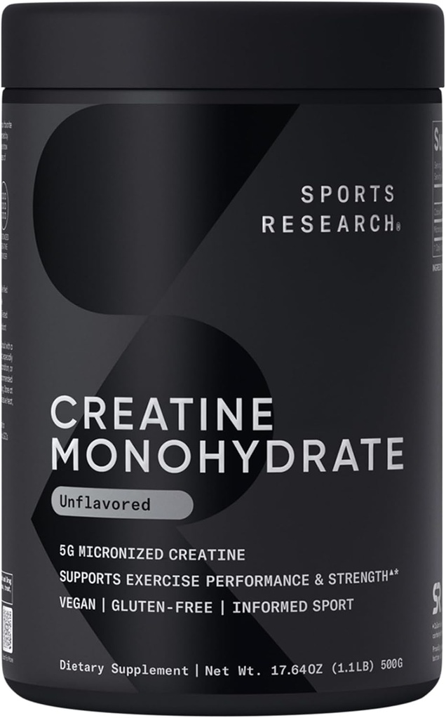 Sports Research Creatine Monohydrate and Sweet Sweat Waist Trimmer - Black/Pink (Medium) 3