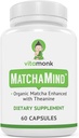 VitaMonk Matcha Capsules with Theanine & Theobromine - Matcha Pills from Japan with 25mg Natural Caffeine - for Smooth Energy and Focus Without The Jitters - 60 ct 2