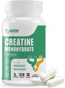 Creatine Monohydrate Capsules, Pure Creatine Pills Micronized for Enhanced Workout and Muscle Growth, Easy Absorption, Non-GMO, Unflavored - 210 Capsules 2