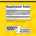 Primaforce HMB (Beta-Hydroxy Beta-Methylbutyrate) 1000mg, 180 Capsules (500mg Per Capsule) - Gluten Free and Non-GMO Supplement 3