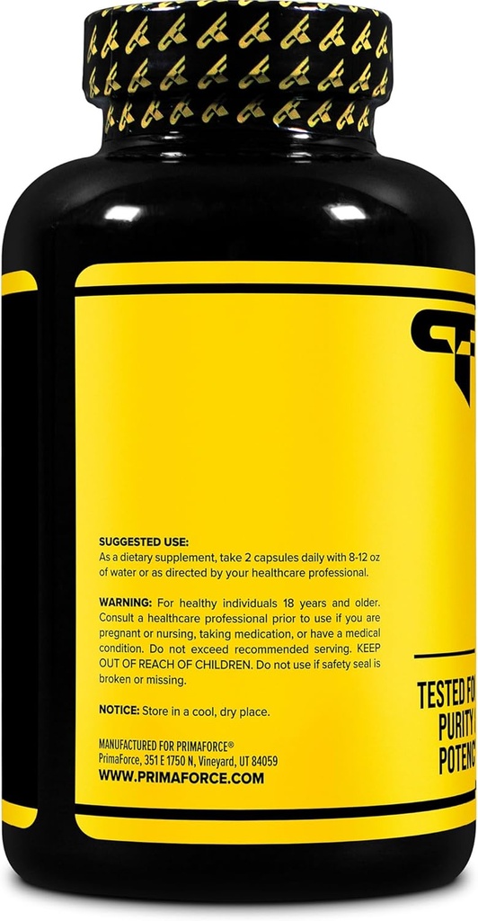 Primaforce HMB (Beta-Hydroxy Beta-Methylbutyrate) 1000mg, 180 Capsules (500mg Per Capsule) - Gluten Free and Non-GMO Supplement 4