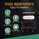 Creatine Monohydrate Capsules, Pure Creatine Pills Micronized for Enhanced Workout and Muscle Growth, Easy Absorption, Non-GMO, Unflavored - 210 Capsules 6