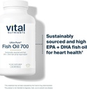 Vital Nutrients Ultra Pure® Fish Oil 700 | Supports Heart, Brain, and Joint Health* | Sustainably Sourced High EPA & DHA Omega-3 Fatty Acid | Lemon Flavor | Gluten, Dairy & Soy Free | 120 Softgels 4