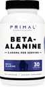 Primal Beta-Alanine Capsules 3400mg (30 Servings, 120 Capsules) - Supplement, Gluten-Free & Non-GMO, 850mg Per Cap 2