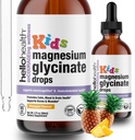 Kids Magnesium Glycinate Liquid Drops – Sugar Free Liquid Magnesium Drops, Happy Calm for Kids Calming Supplement Complex – Magnesium for Children & Nighttime Sleep, Pineapple Flavor 2 Fl Oz. 2