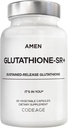 Amen Glutathione-SR+ Advanced Sustained-Release Supplement - 2-Month Supply - Reduced L-Glutathione - Galactomannans Fenugreek Seed - Time-Reduced Matrix - Non-GMO - 60 Capsules 2