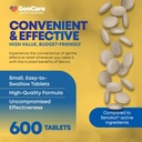 GenCare Senna Laxative 600 Tablets Senna 8.6mg Tablets with Natural Sennosides | Laxatives for Constipation, Bloating, Gas & Irregularity Relief. Safe & Effective | Generic for Senokot 5