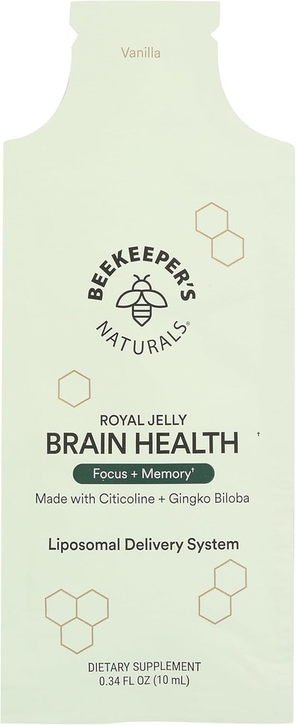 Beekeepers Naturals Brain Health Royal Jelly Liposomal SGL, 0.34 Fz 2