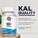 Kal N-Acetyl Cysteine Plus Tablets, 60 Count 6