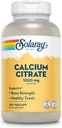 Solaray Calcium Citrate 1000mg - Chelated Calcium Supplement - Supports Bone Strength and Healthy Teeth - Easy to Digest - 60-Day Guarantee, Vegan - 60 Servings, 240 VegCaps 2