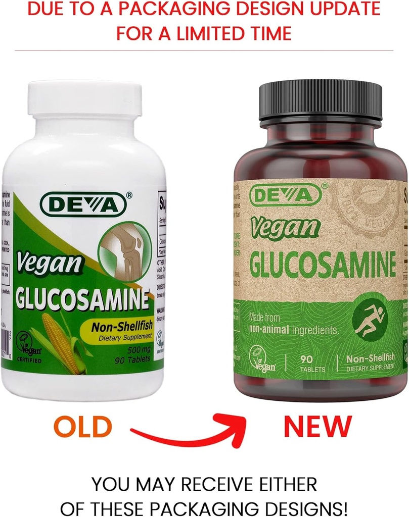 DEVA Vegan Glucosamine 90 Tabs (Pack of 2) 2