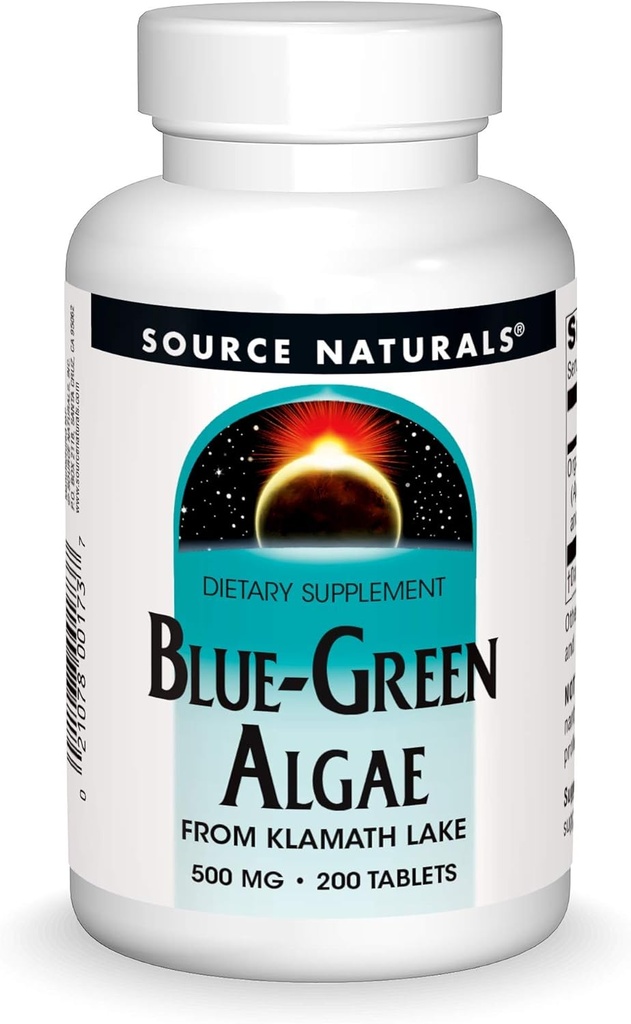 Source Naturals Blue Green Algae from Klamath Lake - Algae Superfood Supplement, 500 mg - 200 Tablets 2