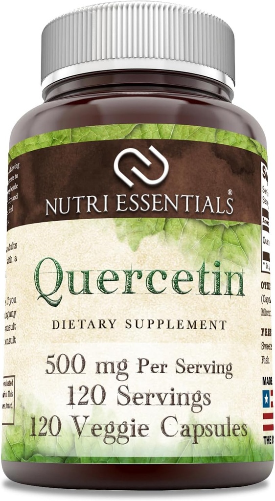 Quercetin 500 mg 120 Veggie Capsules Supplement | Non-GMO | Gluten Free | Made in USA 2