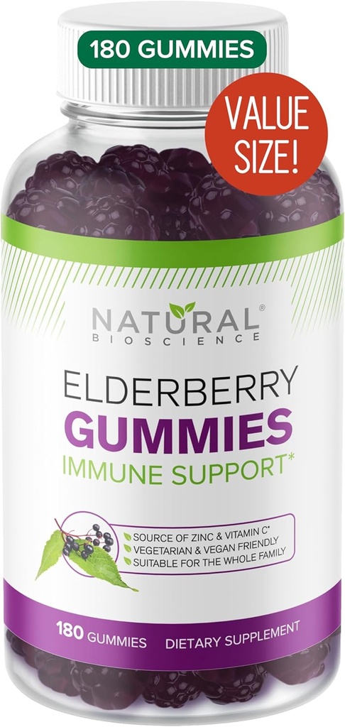 Sugar-Free Magnesium Gummies (180 Gummies) and Elderberry Gummies (180 Gummies) 6