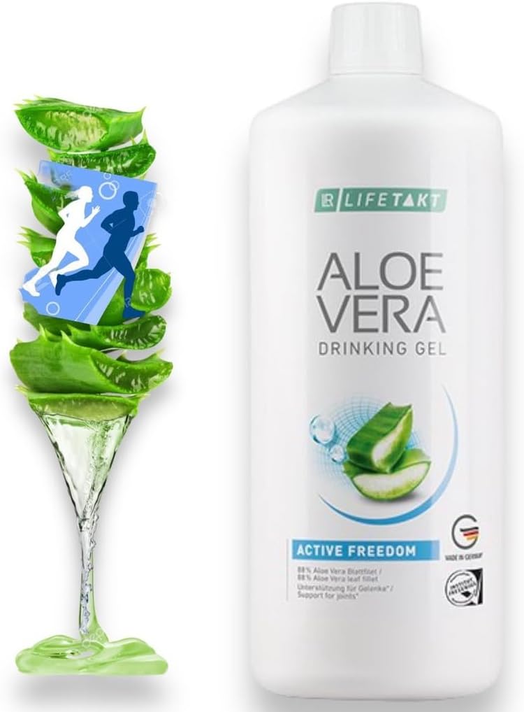 LR Lifetakt Aloe Vera Drinking Gel Active Freedom Health Care Women Men Drink Every Day Natural Treatment - 1000 ml./33.3 fl.oz 4