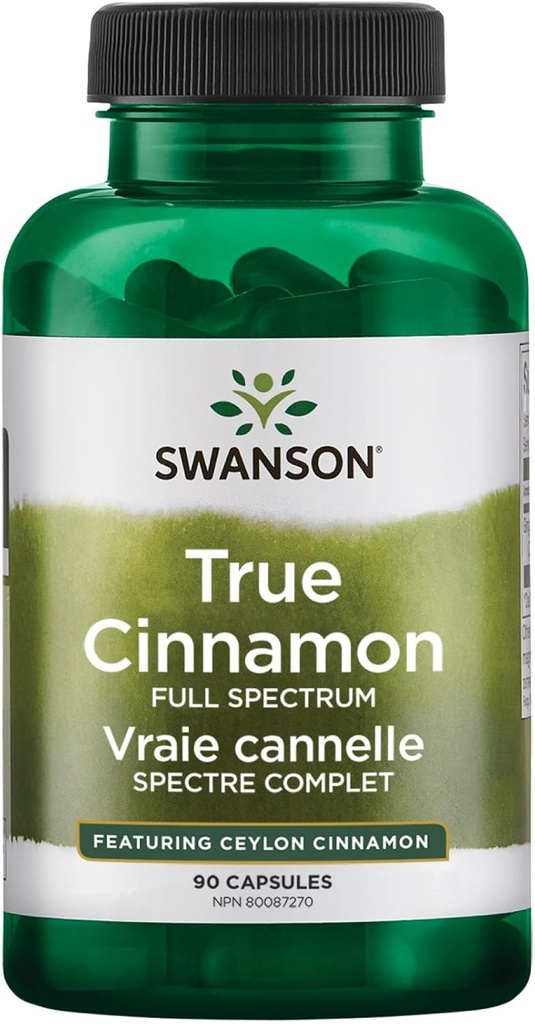 Swanson Full Spectrum True Cinnamon - Herbal Supplement - (120 Capsules, 300mg Each) 2