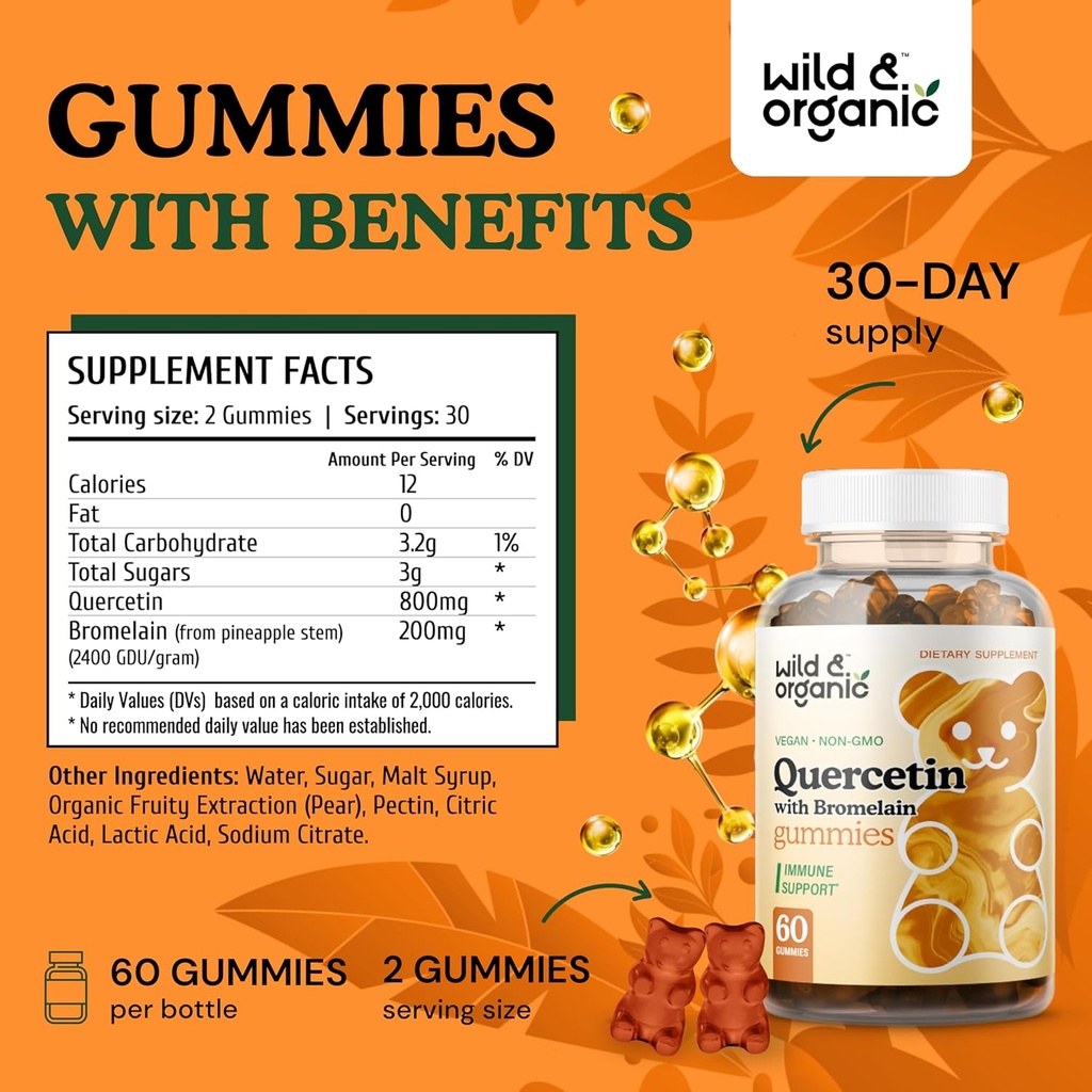 Wild & Organic Glutathione Gummies & Quercetin Gummies 6