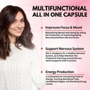 B12 Methylcobalamin with Hyaluronic Acid, Collagen, and Folate – 25000 mcg Supplement Enhance Absorption & Boost Energy | Gluten-Free, Made in USA, B1, B2, B3, B6, B7 Complex - Pack of 2 6