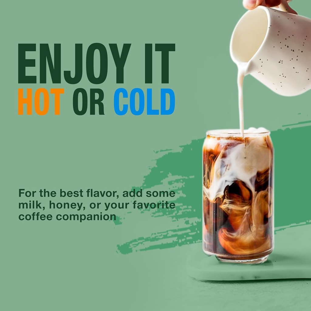 ECO-TASTE Mushroom Coffee Mix, Designed for Gut-Health with Chaga, Lion's Mane, Turkey Tail, Yacon and Probiotics – 12 Sachets 6