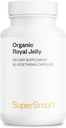 Supersmart - Organic Royal Jelly 300mg per Day (High Strength 4% 10-HDA) - Freeze-Dried Fresh Royal Jelly Supplement | Non-GMO & Gluten Free - 90 Vegetarian Capsules 2