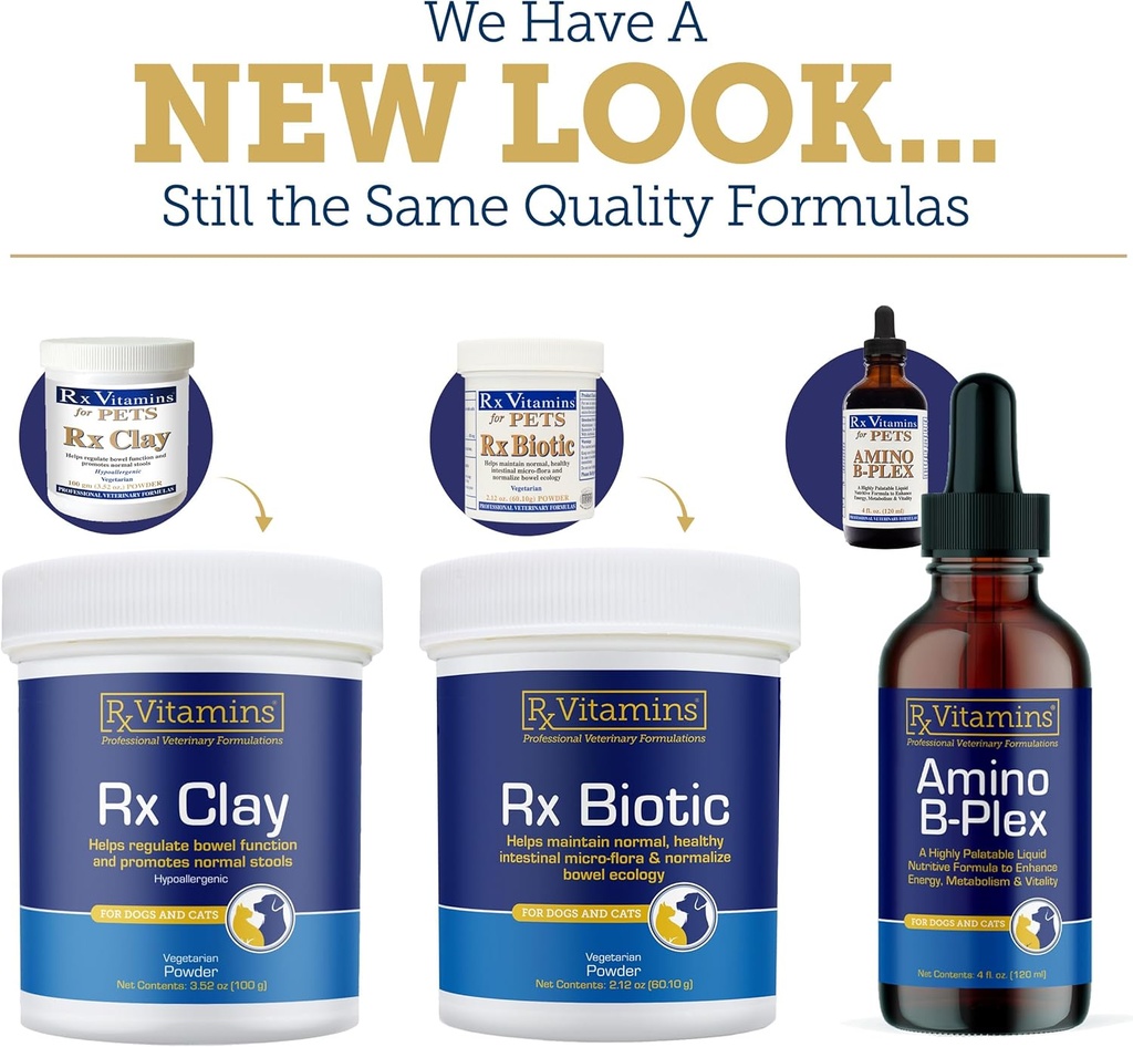 Rx Vitamins Amino B Plex Cat & Dog Supplement - Vitamin B Complex Liquid Plus Amino Acids for Dogs & Cats - Appetite Booster and Weight Gainer Cat & Dog Vitamins - 2 oz 3