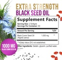 Black Seed Oil 1000mg - Premium Extra Strength Nigella Sativa Blackseed Oil - Black Seed Oil Skin, Digestive Health & Immune Support - Non-GMO Antioxidant, Gluten Free Supplement - 120 Softgels 3