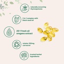 Micro Ingredients Oil of Oregano Softgels 6,000mg Per Serving & Vitamin D3 5000 IU Plus K2 (MK-7) 100 mcg, 300 Virgin Coconut Oil Softgels Bundle Pack | 4X Strength Carvacrol & Thymoquinon | Essential 5